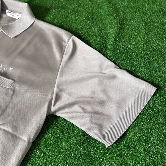 Good Time 80s 90s Vintage Mesh Polo Shirt NWT Size 48 One Pocket 100% Polyester - Picture 6 of 15